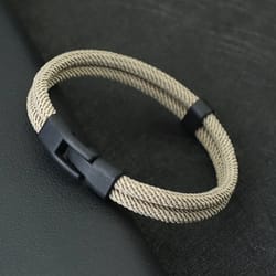 fashion double-layer thread bracelet and high-performance detachable stackable wrist architecture