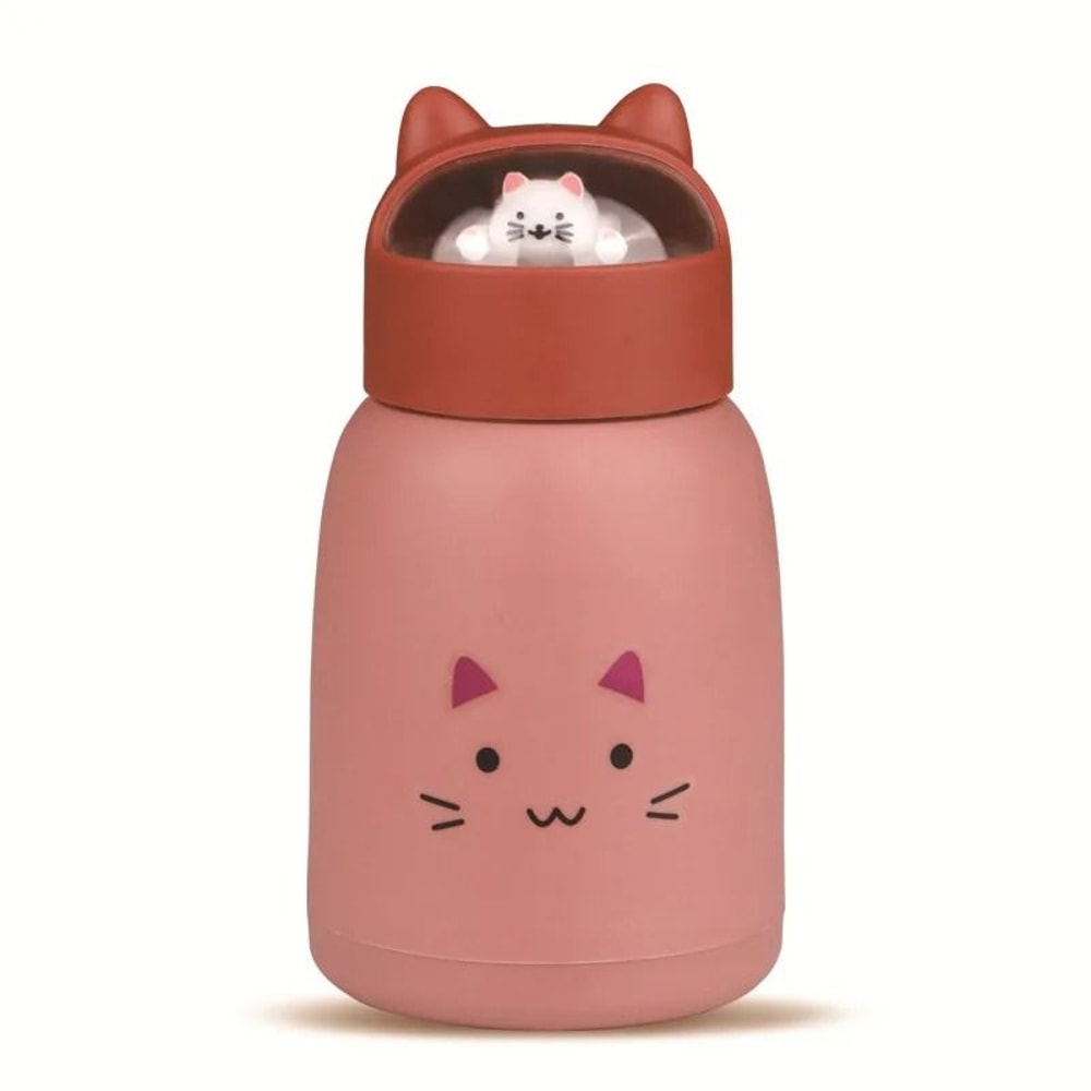 INS Cartoon Animal Water Bottle And HighPerformance ThreeDimensional Cute Big Belly Portable Cup 8