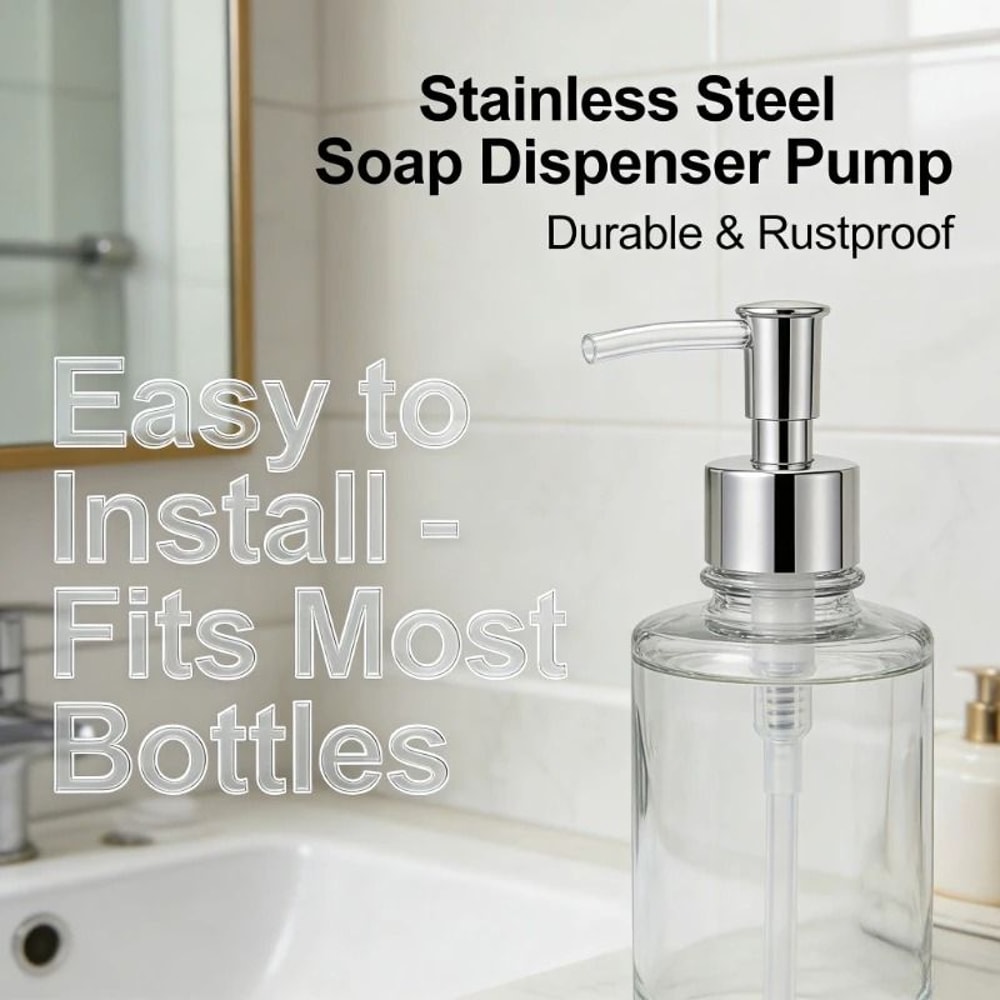 304 Stainless Steel Soap Dispenser Pump And HighPerformance Universal Replacement Architecture 1