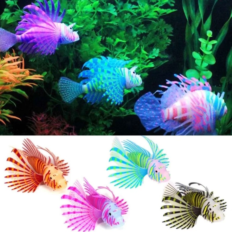 Simulated Colored Lionfish Floating Ornament And HighPerformance Aquarium Tank Landscape Decoration 1