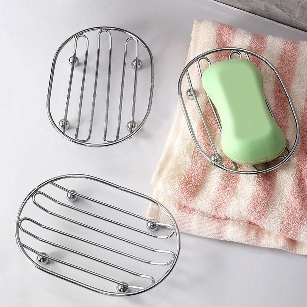 Metal Soap Dish Drainage Stand And HighPerformance ChromePlated Shower Accessory 0