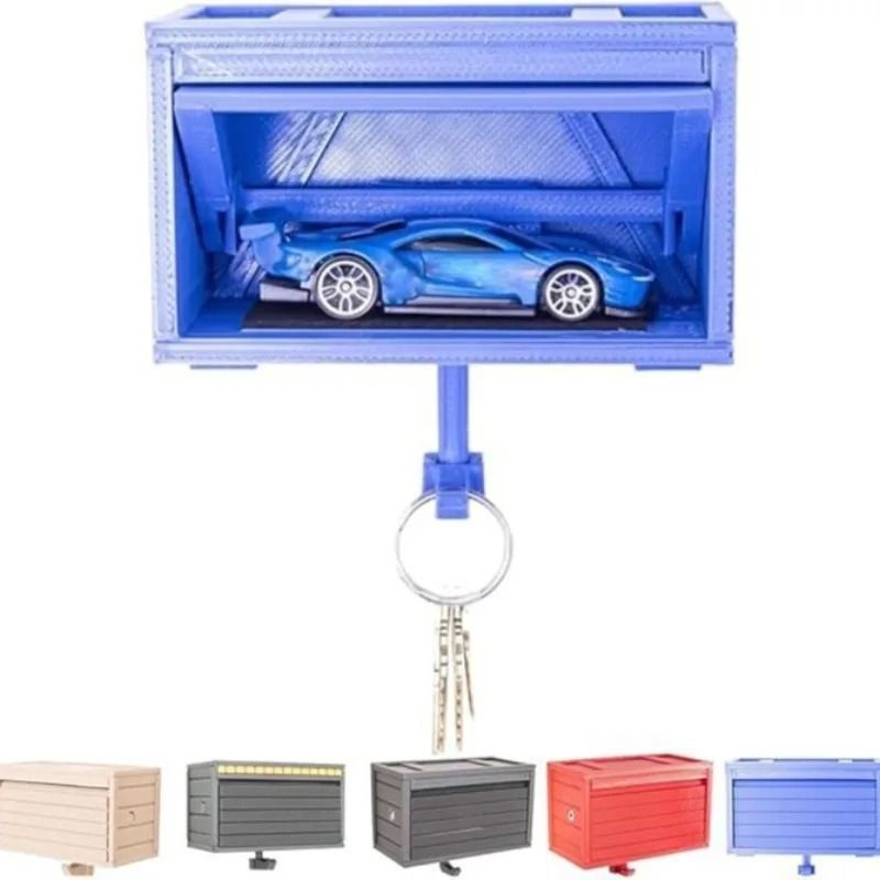 3D Printed Garage Switchable Key Holder And HighPerformance CarThemed Keychain Box 1
