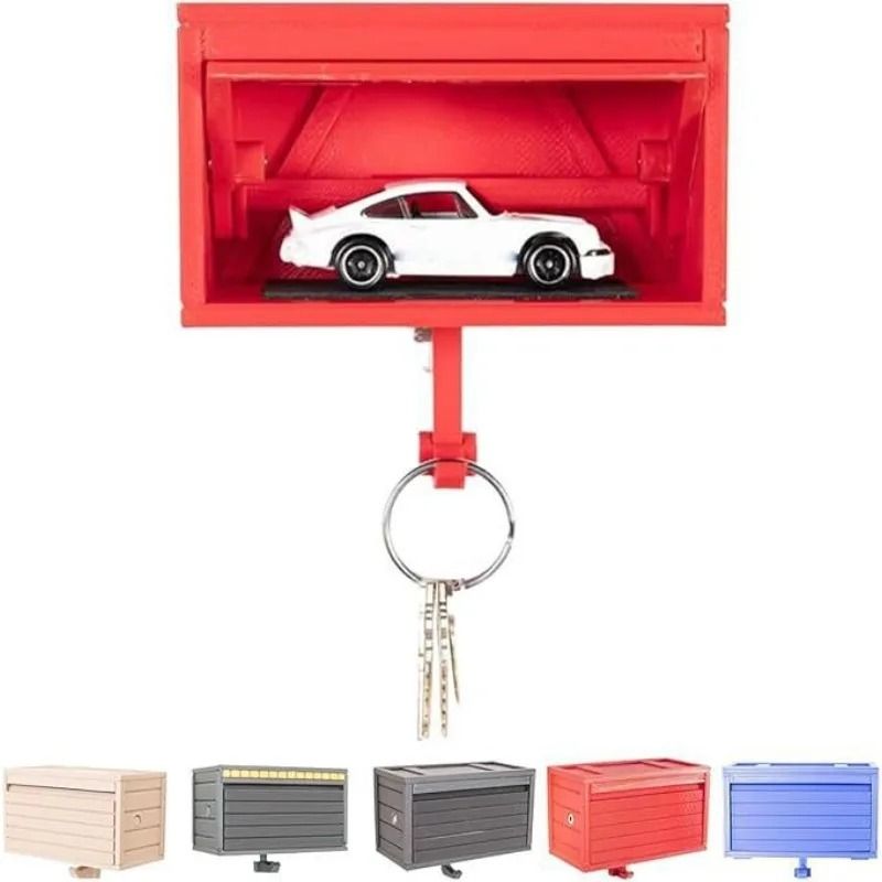 3D Printed Garage Switchable Key Holder And HighPerformance CarThemed Keychain Box 2