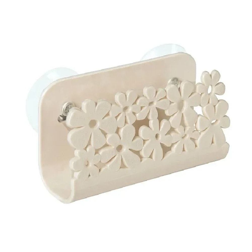 Floral Suction Sponge Holder And HighPerformance Sink Organization Architecture 6