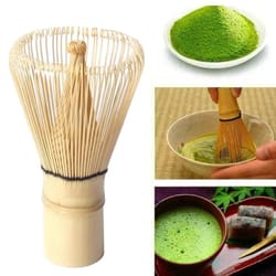 100-prong matcha green tea powder whisk and high-performance bamboo chasen architecture