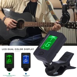 clip-on 360° digital guitar tuner and high-performance lcd tuning architecture