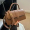 Vintage PU Leather Square Satchel And HighPerformance Underarm Shoulder Architecture 0