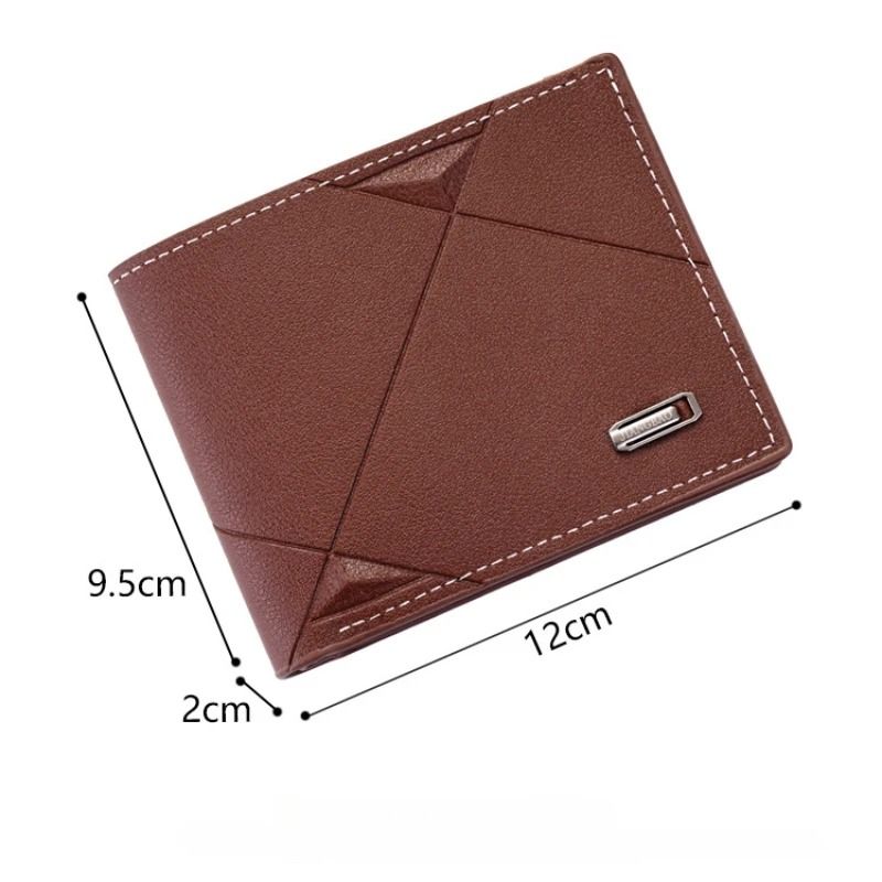 Mens Geometric Bifold Wallet And HighPerformance Slim Business Architecture 4