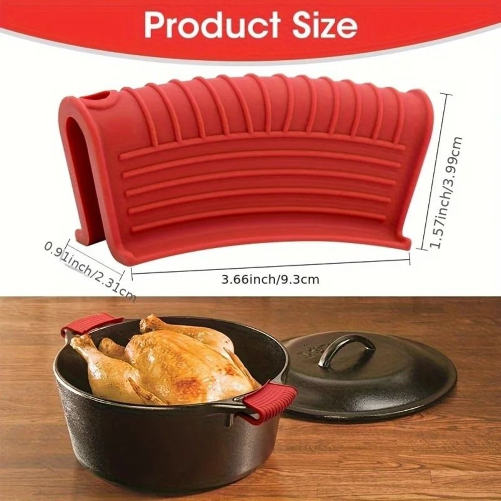 2Piece Silicone Assist Hot Pan Handle Set And HighPerformance HeatResistant Architecture 2