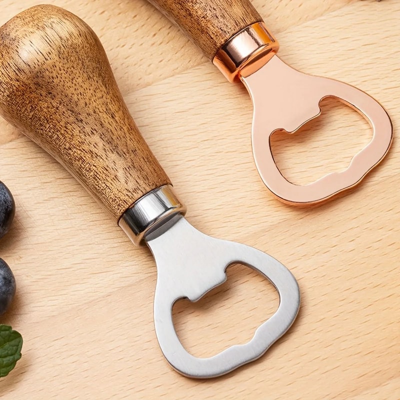 Portable Stainless Steel Bottle Opener And HighPerformance Wooden Grip Architecture 2