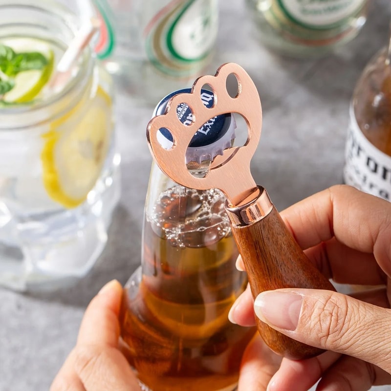 Gemini Said Cat Claw Wood Handle Bottle Opener And High Performance Beverage Access Architecture 3