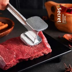 high performance aluminum alloy meat mallet and precision steak texturizing architecture