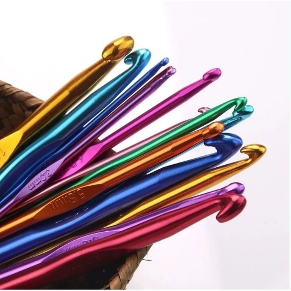 14Piece Aluminum Crochet Set And HighPerformance Yarn Craft Architecture 0