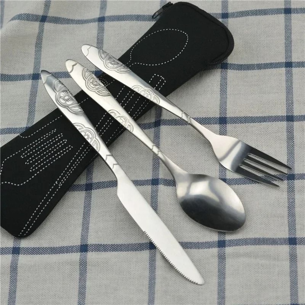 Precision Travel Camping Cutlery Set And HighPerformance Mobile Dining Architecture 6
