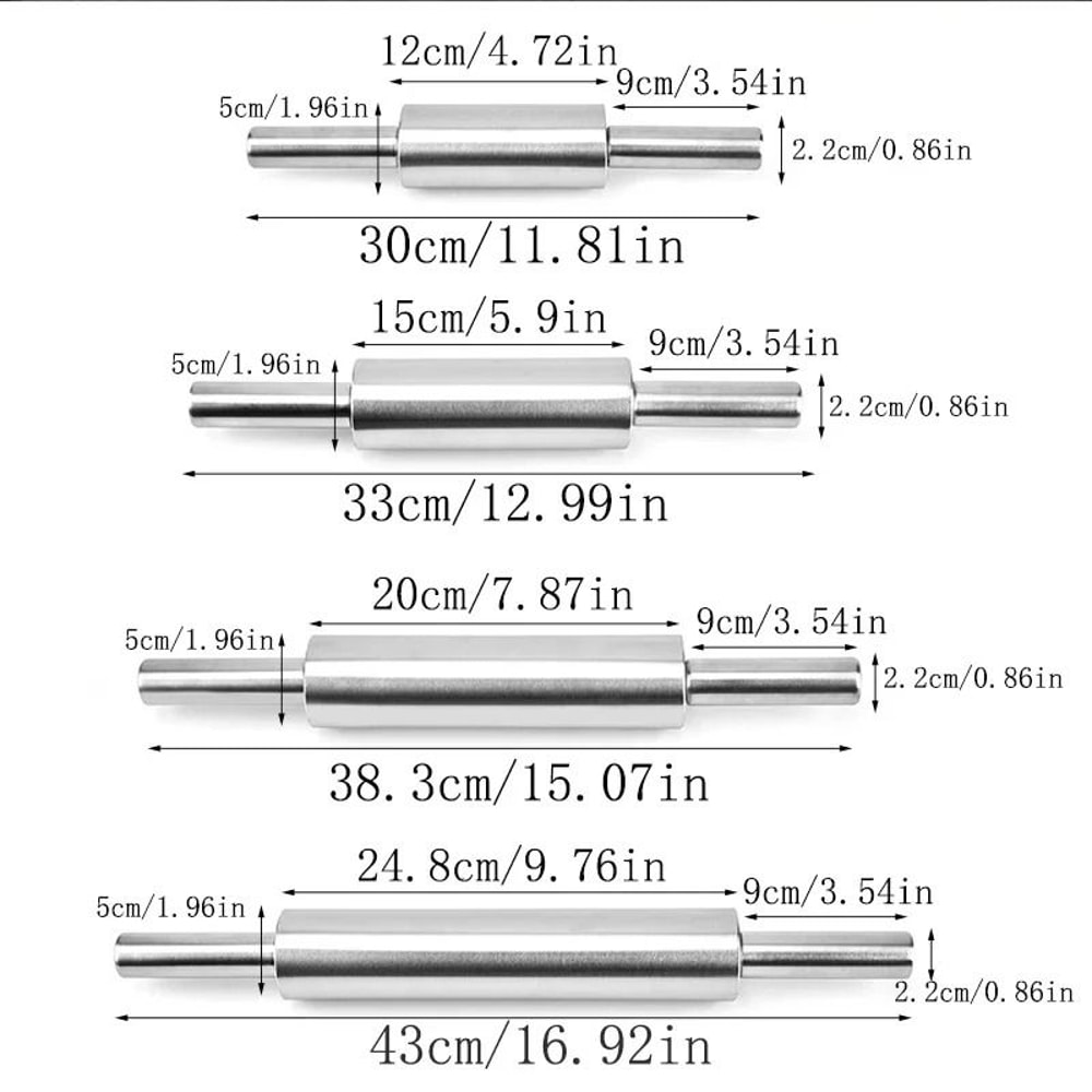 Stainless Steel Rolling Pin And HighPerformance Dough Regulation Architecture 2