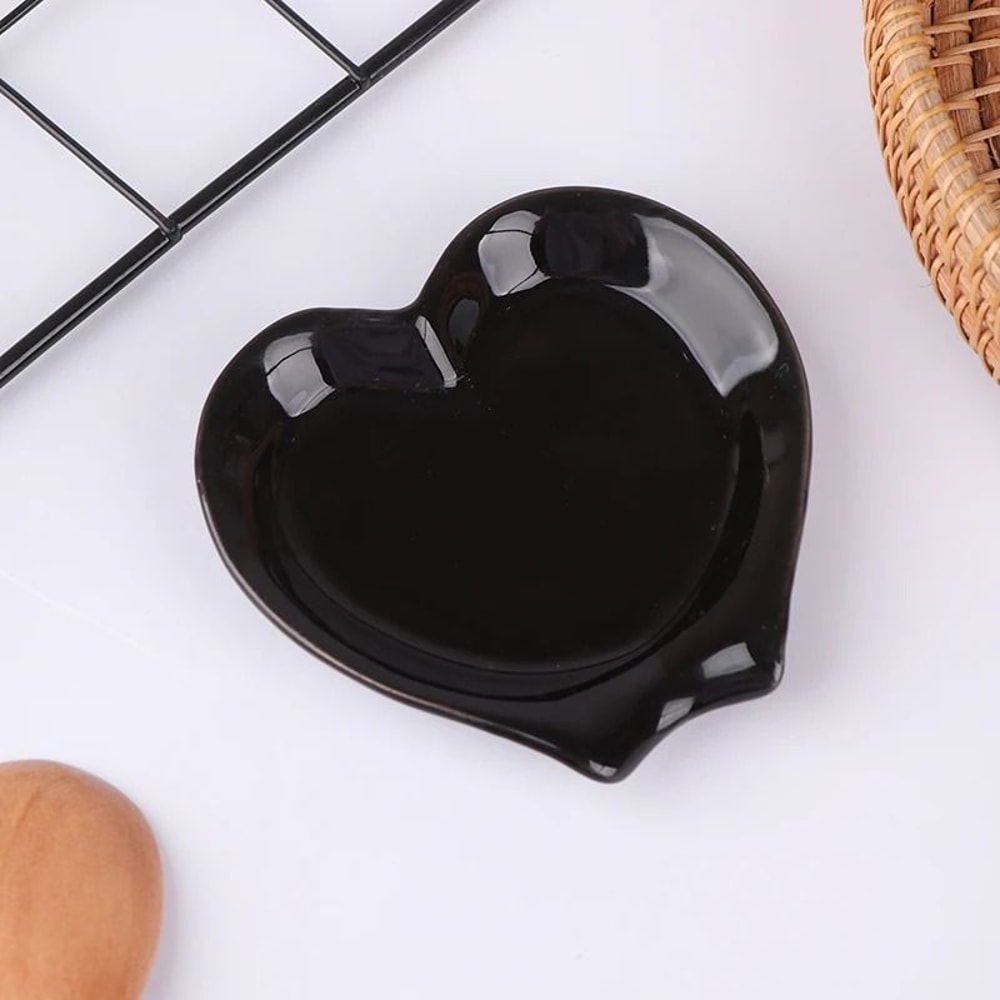 Creative HeartShaped Ceramic Spoon Rest And HighFidelity Tableware Organization Architecture 7