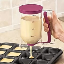 graduated batter dispenser and high-fidelity culinary flow architecture
