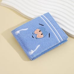 plush cartoon wallet and high-fidelity soft-touch storage architecture
