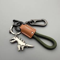 leather woven rope keychain and high-fidelity asset retention architecture