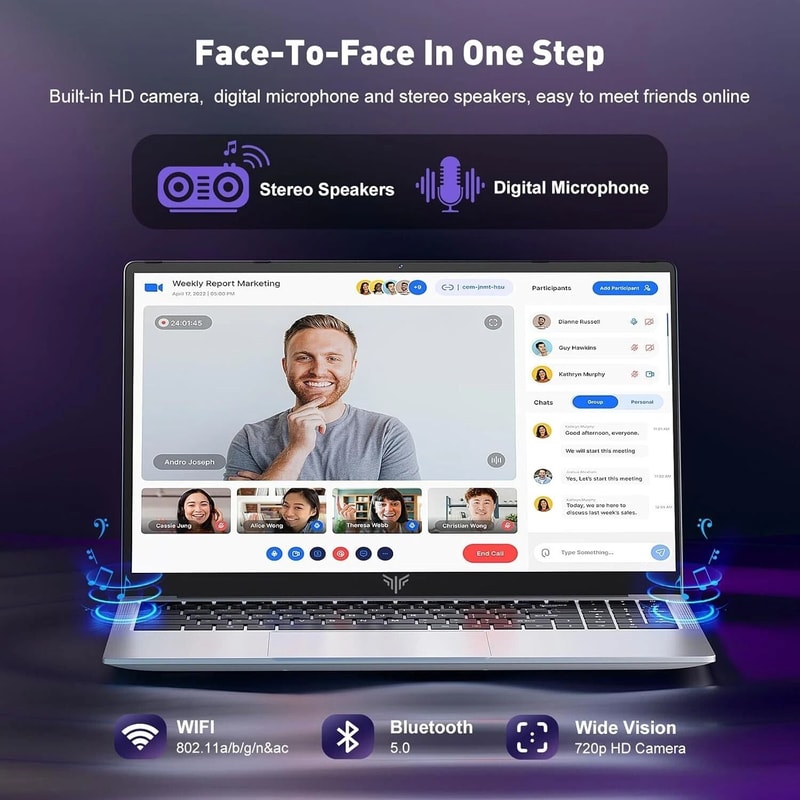 ACEMAGIC 156 Ultra Slim Laptop 16GB RAM 512GB SSD Intel N97 Windows 11 4