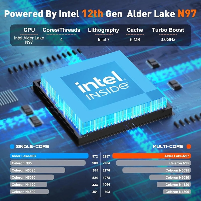 ACEMAGIC 156 Ultra Slim Laptop 16GB RAM 512GB SSD Intel N97 Windows 11 1