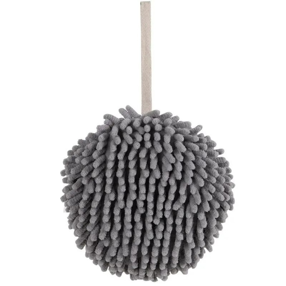 Hanging Soft Chenille Hand Towel Ball With QuickDry Absorbent Microfiber For Kitchen Bathroom 6