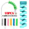 10PCS Silicone Spiral Data Cable Protectors And USB Wire Savers 0