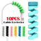 10PCS Silicone Spiral Data Cable Protectors And USB Wire Savers 0