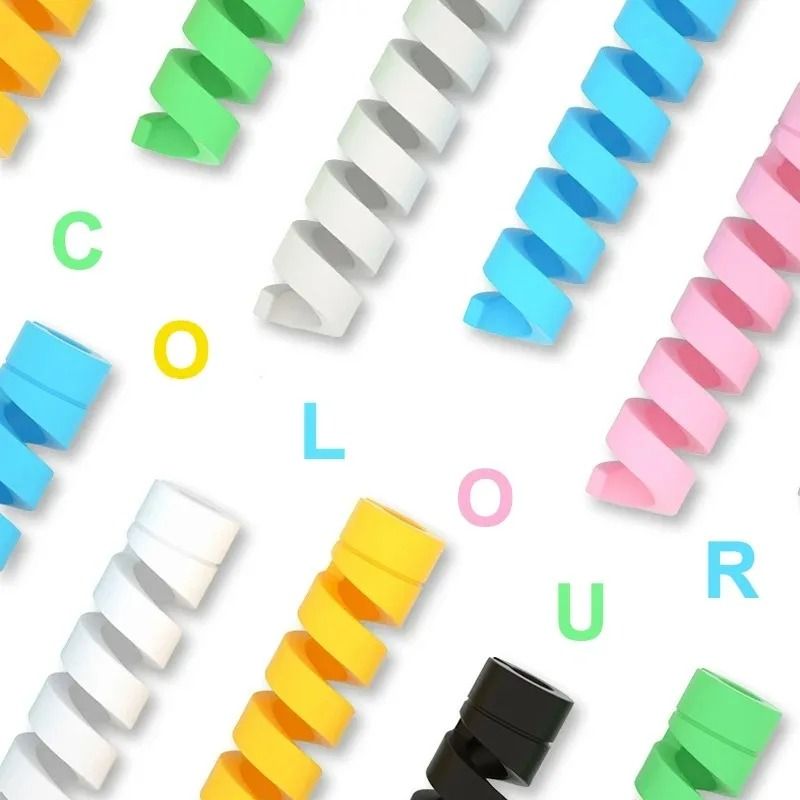 10PCS Silicone Spiral Data Cable Protectors And USB Wire Savers 5