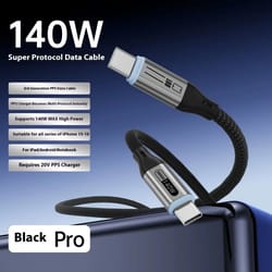 140w usb c to usb c high-speed pd fast charging data cord
