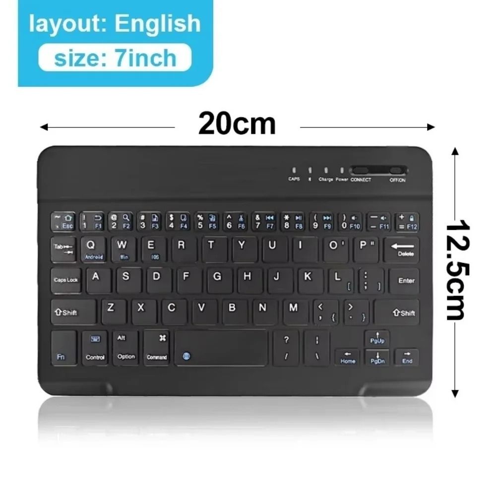 Rechargeable Mini Bluetooth 50 Wireless Keyboard For IPad Samsung And Xiaomi Tablets 6