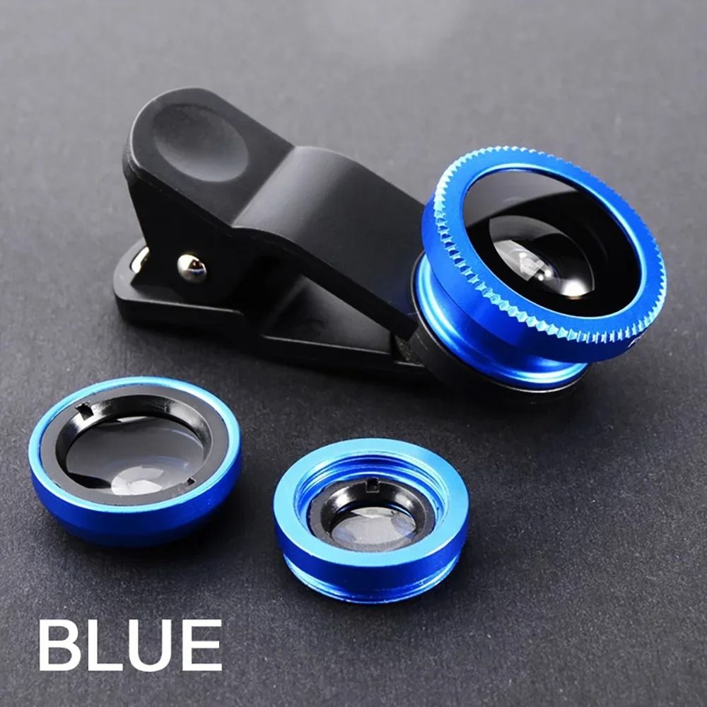 3in1 Wide Angle Macro Fisheye Lens Smartphone Camera Kit 9