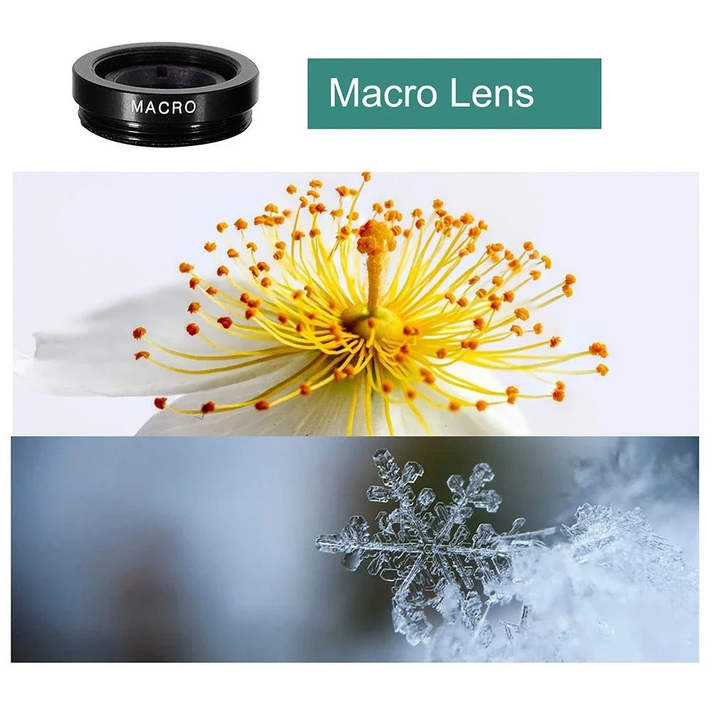 3in1 Wide Angle Macro Fisheye Lens Smartphone Camera Kit 3