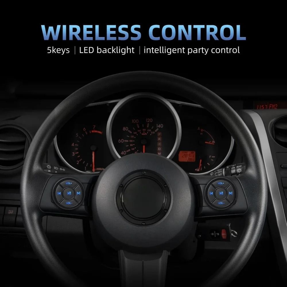 Wireless Bluetooth 50 Universal Steering Wheel Remote Control Hub 1