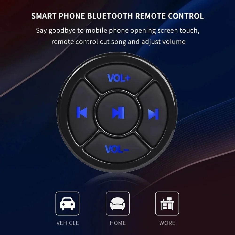 Wireless Bluetooth 50 Universal Steering Wheel Remote Control Hub 3