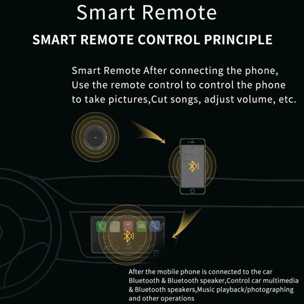 Wireless Bluetooth 50 Universal Steering Wheel Remote Control Hub 5