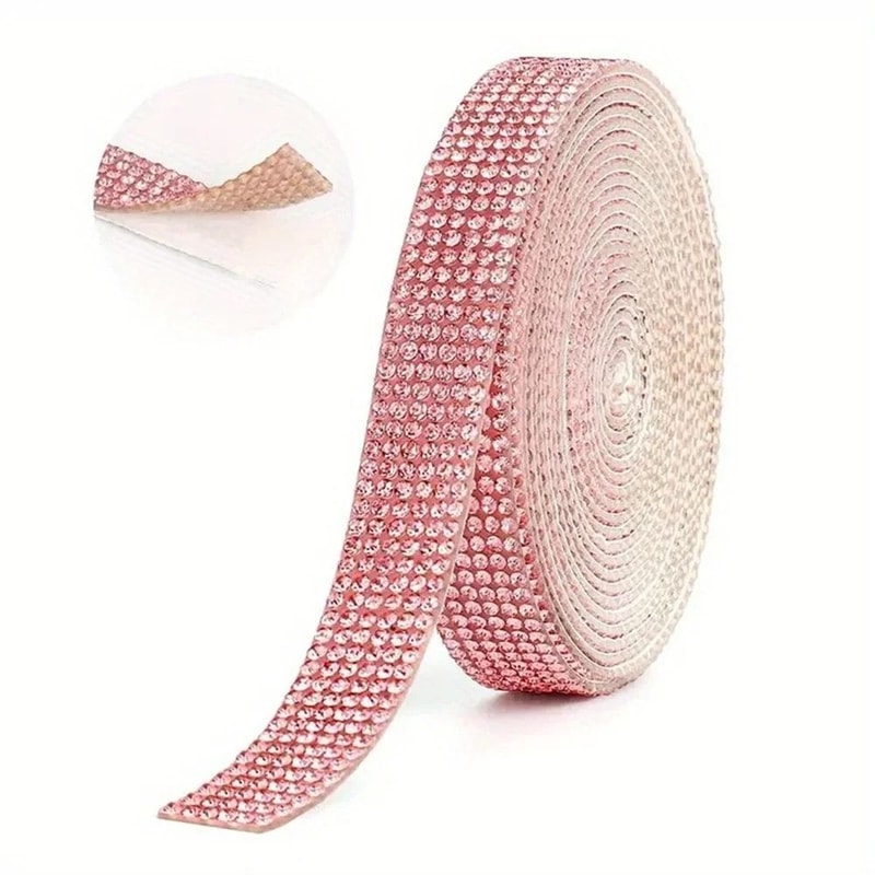 SelfAdhesive HighFidelity Crystal Rhinestone Ribbon Trim Tape 10
