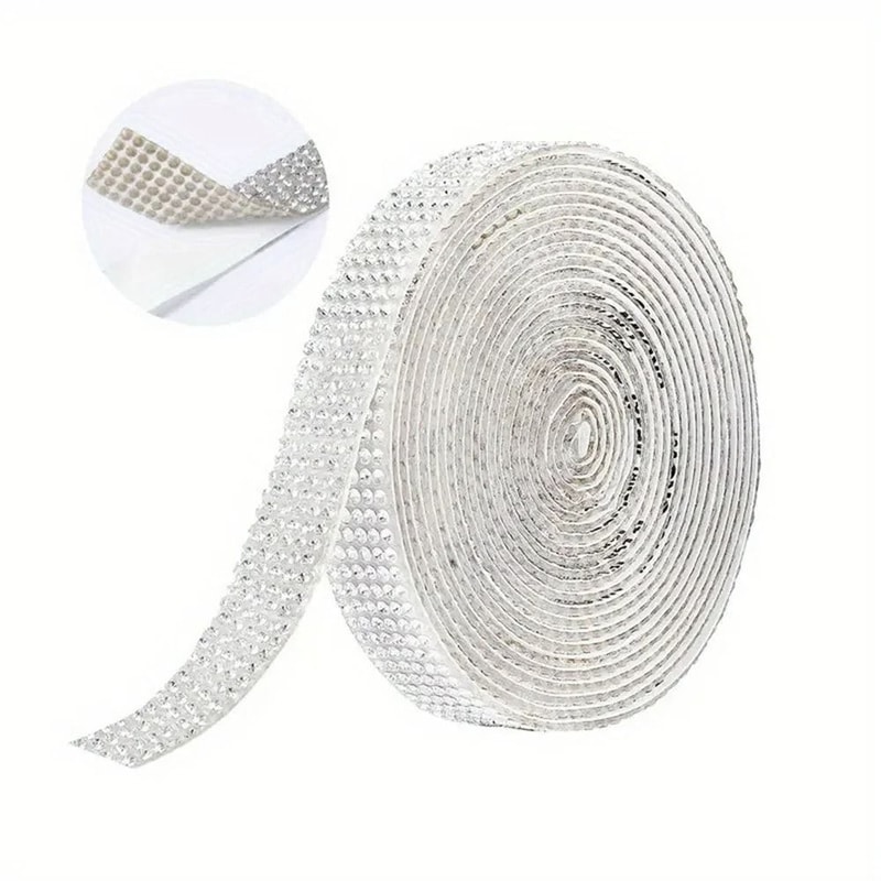 SelfAdhesive HighFidelity Crystal Rhinestone Ribbon Trim Tape 13