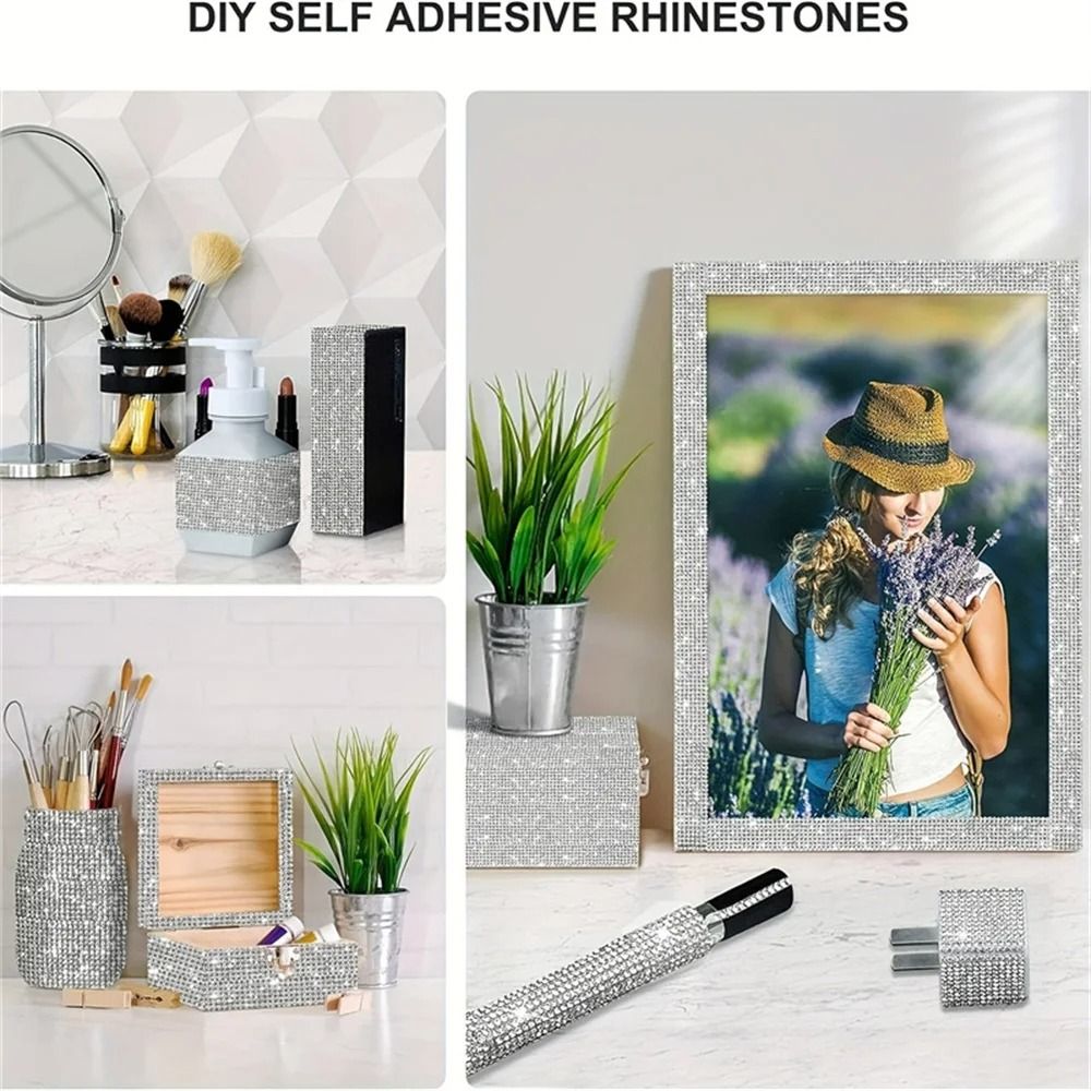 SelfAdhesive HighFidelity Crystal Rhinestone Ribbon Trim Tape 5