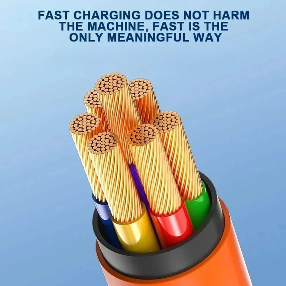 120W 6A 180Degree Rotation HighFidelity TypeC Fast Charging Cord 5