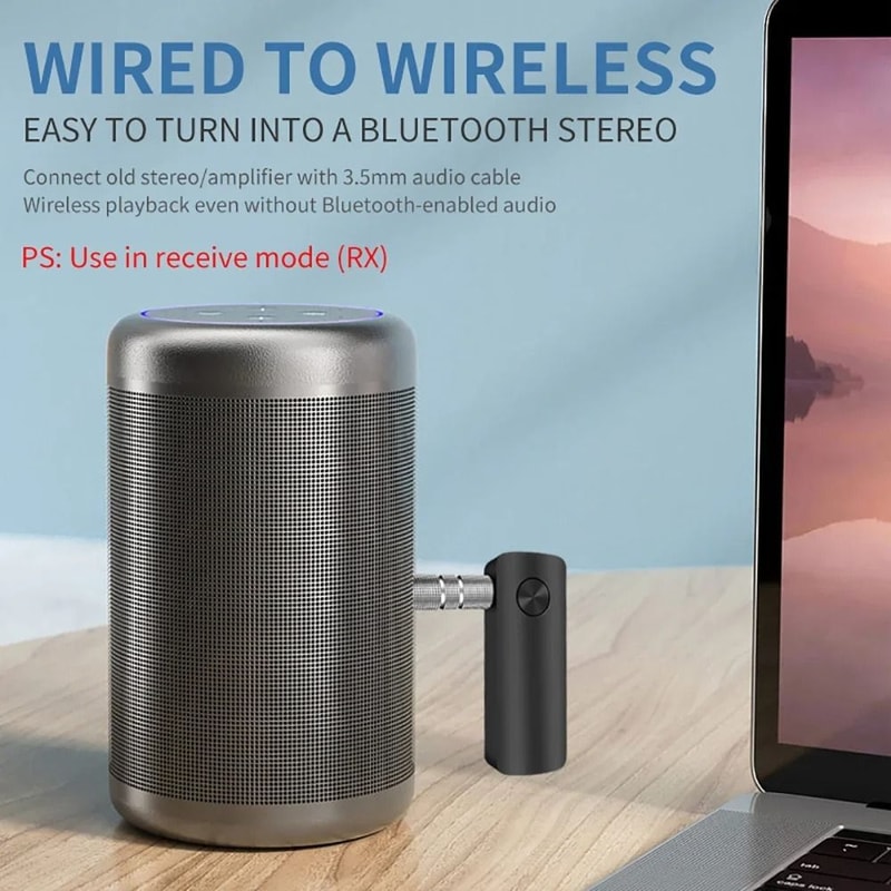 HighFidelity Bluetooth 53 Wireless Audio Transceiver And 2in1 Car Adapter 5