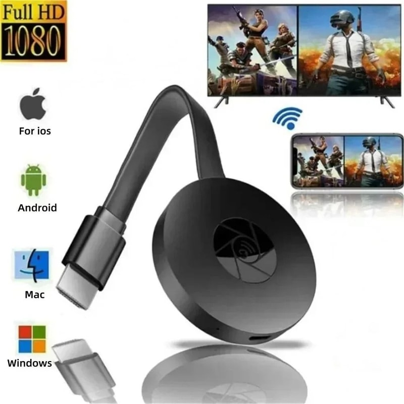 1080P G2 HighFidelity WiFi TV Display Dongle And Wireless Mirroring Receiver 0