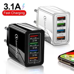 multi-port high-fidelity 3.1a quick charge 3.0 travel wall adapter
