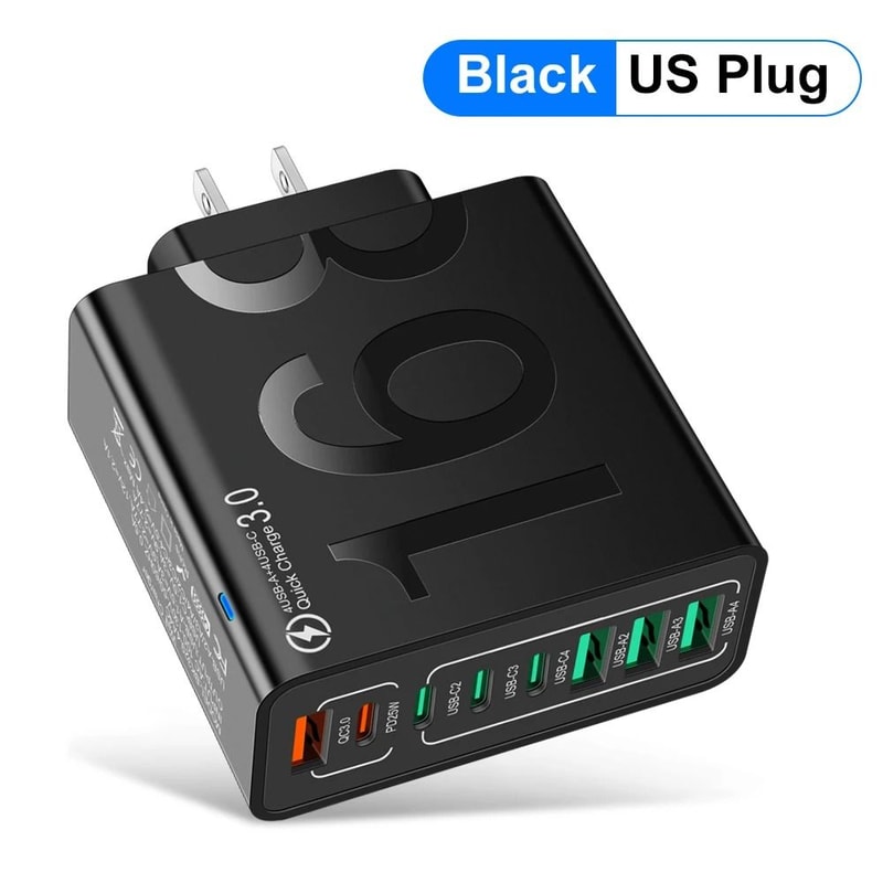 150W HighFidelity 8Port USBC And PD Fast Charging Desktop Power Hub 11
