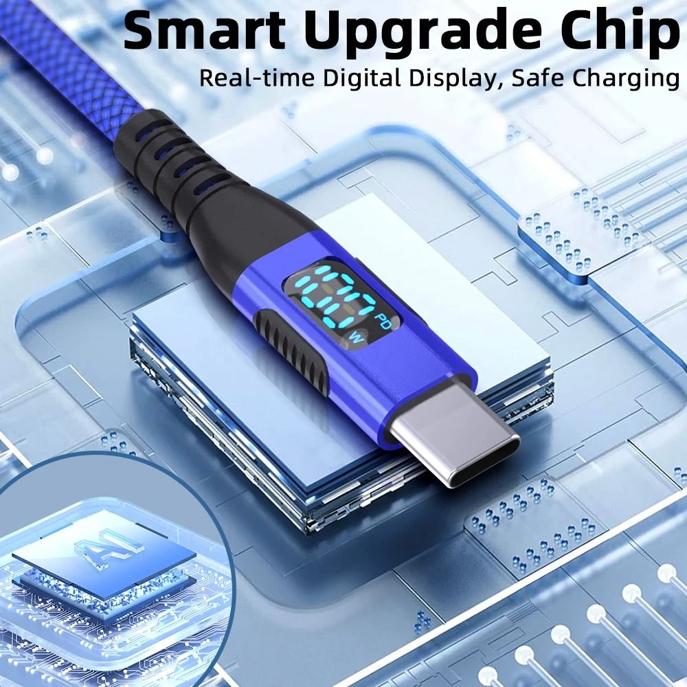 100W PD HighFidelity USBC To USBC Super Fast Charging And Data Sync Cord 1