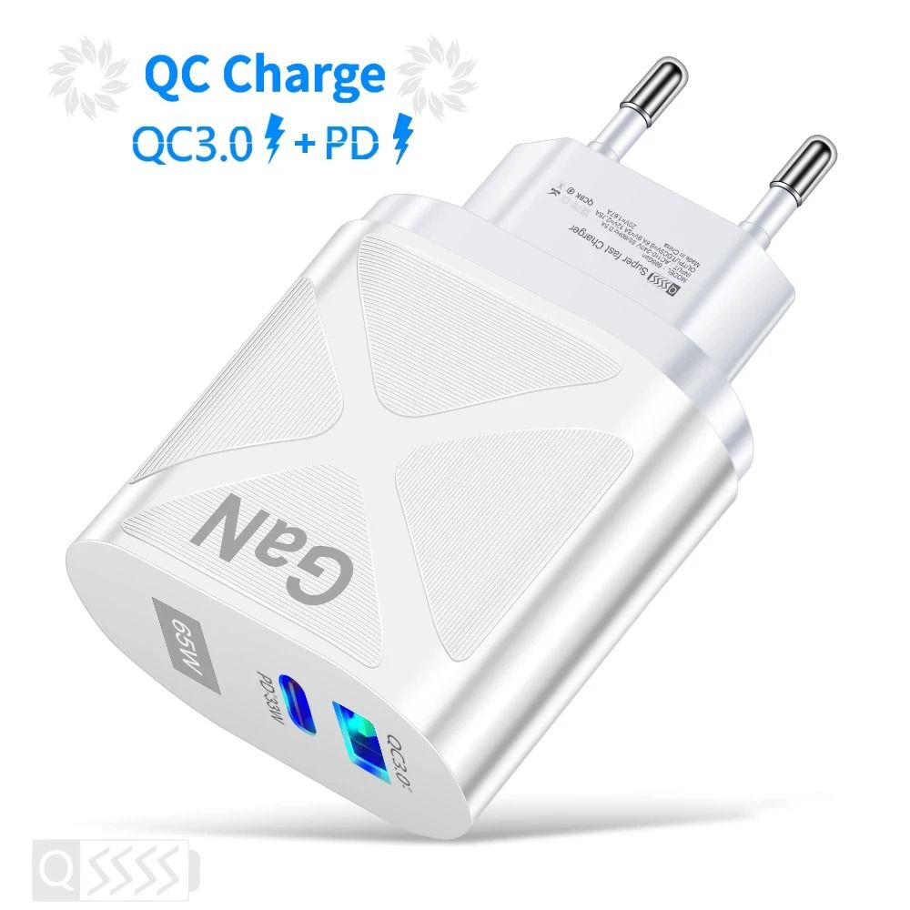 65W GaN HighFidelity USBC And Quick Charge 30 Fast Charging Power Hub 6