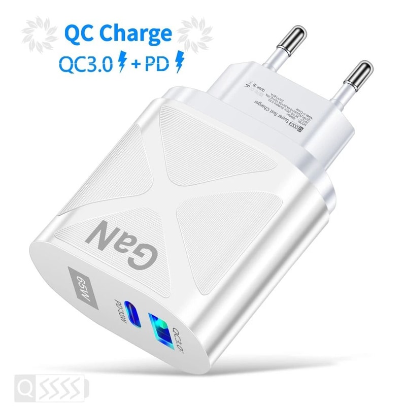 65W GaN HighFidelity USBC And Quick Charge 30 Fast Charging Power Hub 6