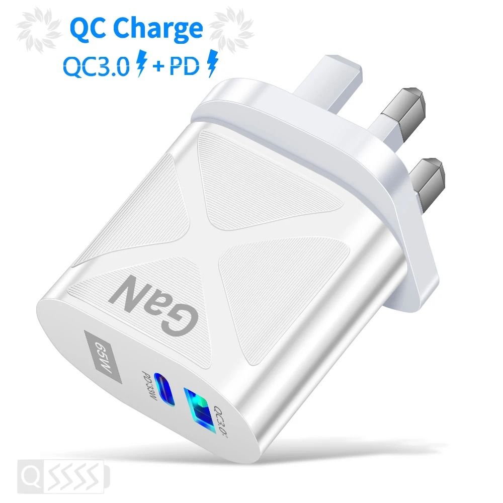 65W GaN HighFidelity USBC And Quick Charge 30 Fast Charging Power Hub 11