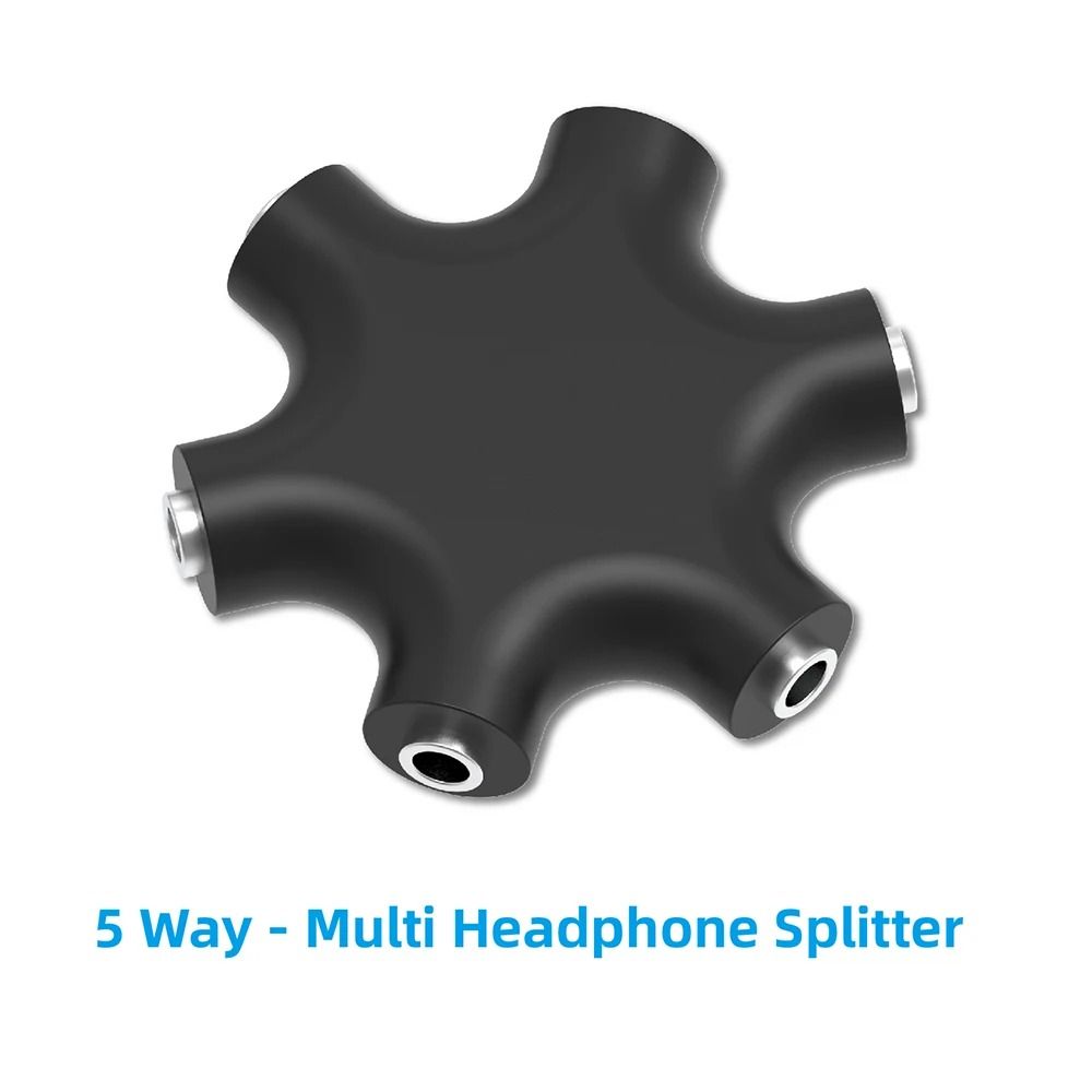 HighFidelity 35mm MultiLink Audio Hub And 5Jack Female Connector Adapter 2