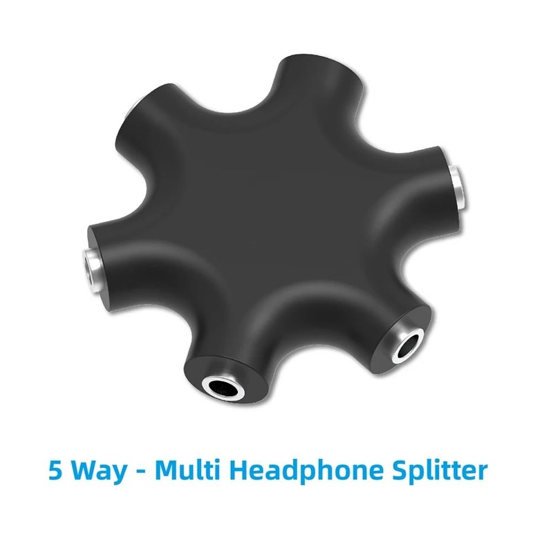 HighFidelity 35mm MultiLink Audio Hub And 5Jack Female Connector Adapter 2